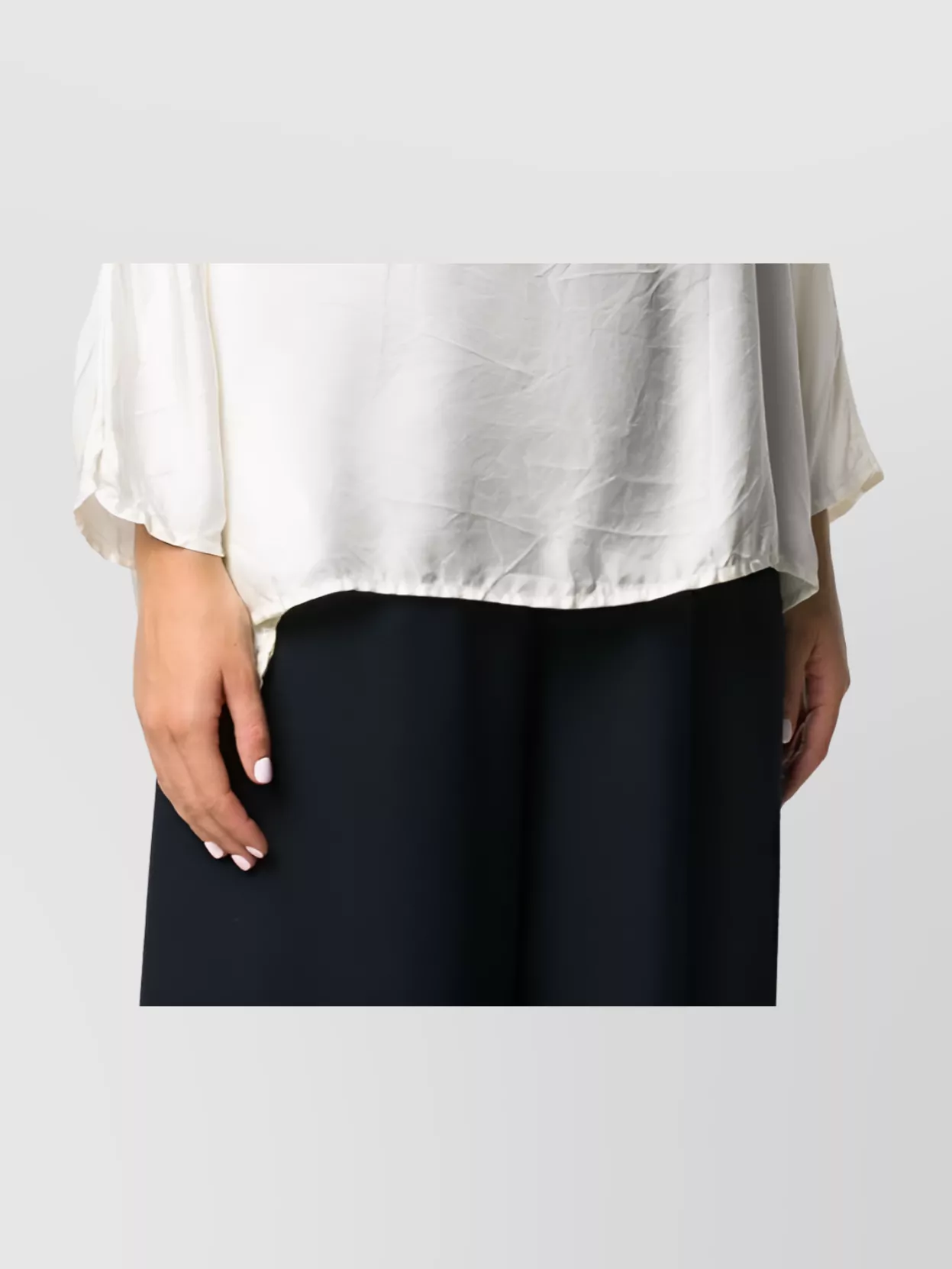 Daniela Gregis Lightweight Long Sleeve Blouse With Boat Neck In Gold