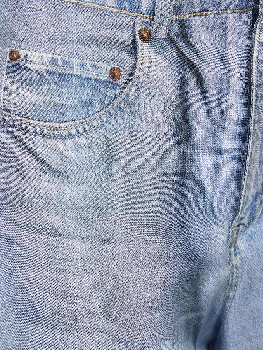 Pierre Louise Mascia Aloe Wide Leg Trousers Five Pockets