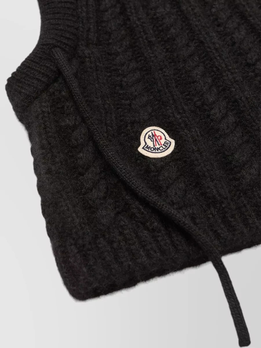 Moncler Cable-Knit Ribbed Balaclava