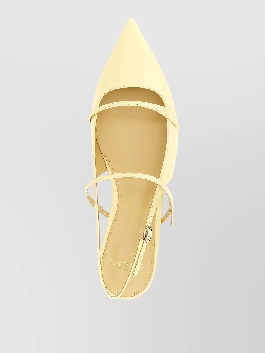 Alexandre Birman Leather Slingback Ballerina Shoes