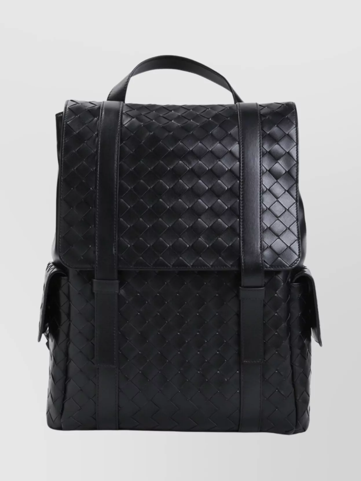 Bottega Veneta Back To School Intrecciato Leather Backpack In Black