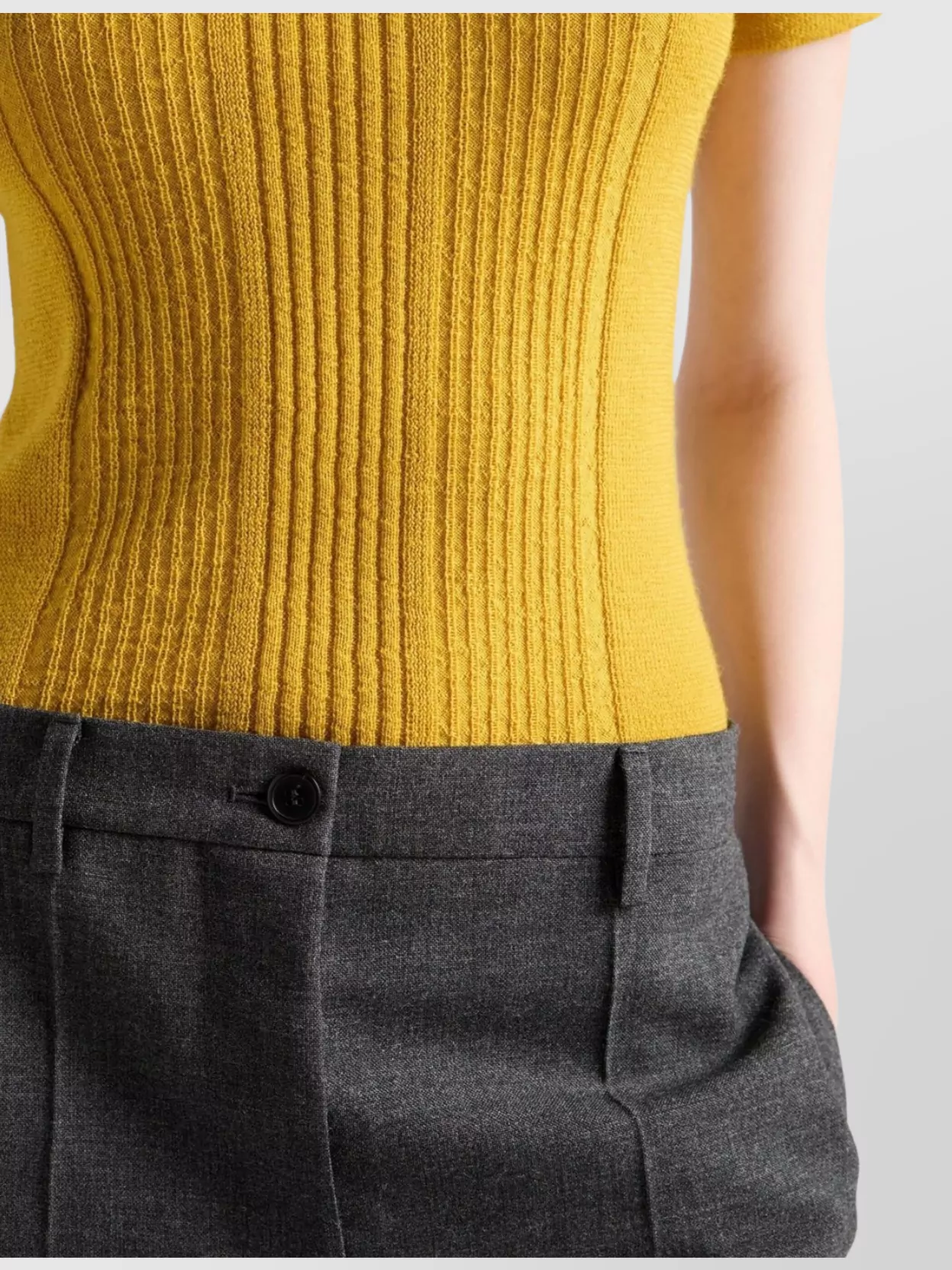 Prada Short Sleeve Crew Neck Knitwear Piece
