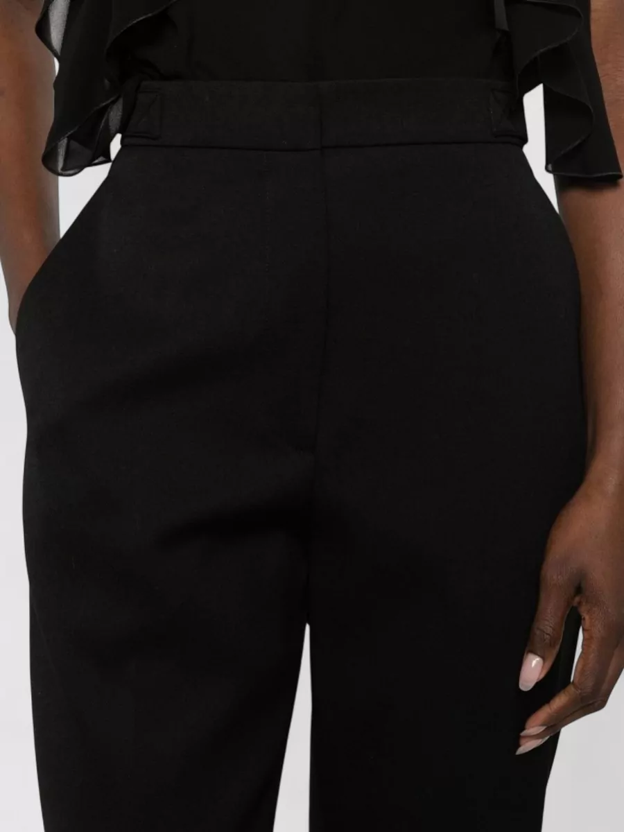 Lanvin Straight Trousers Belt Loops Button Detail