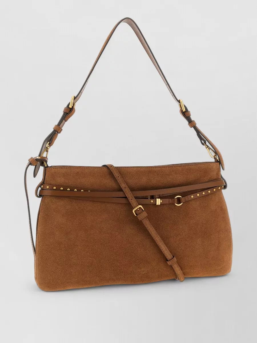 Pinko Large Leather Belt Shoulder Bag