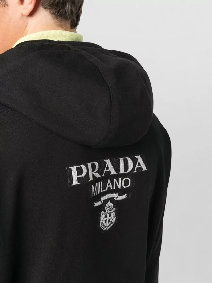 Prada Hooded Re Nylon Jacket Long Sleeves