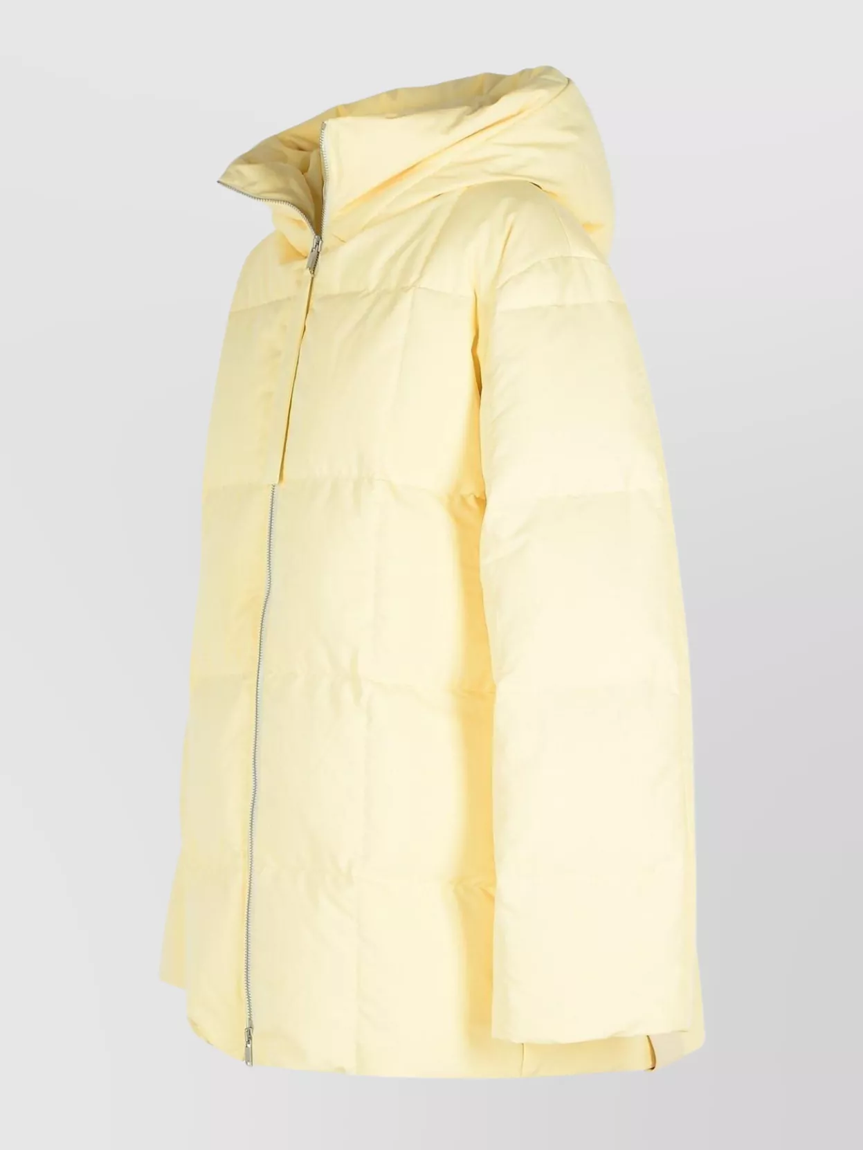 Jil Sander Hooded Long Quilted Padded Jacket