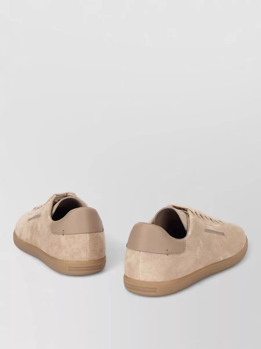 Zegna Calfskin Low-Top Sneakers