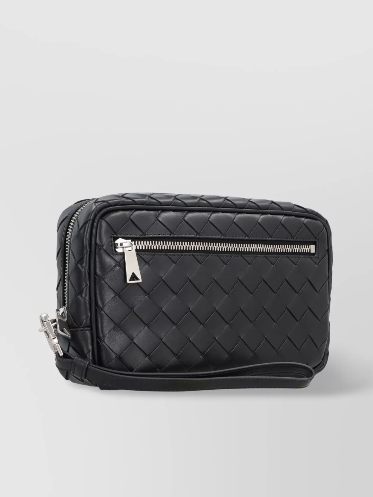 Bottega Veneta Small Pouch Wristlet Intrecciato Quilted Zippered
