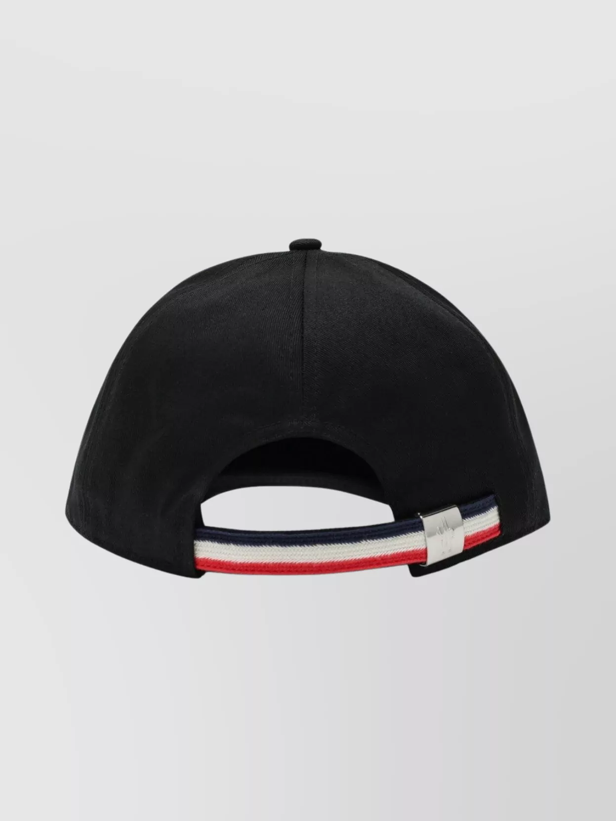 Moncler Cotton Gabardine Baseball Cap With Curved Brim In Black