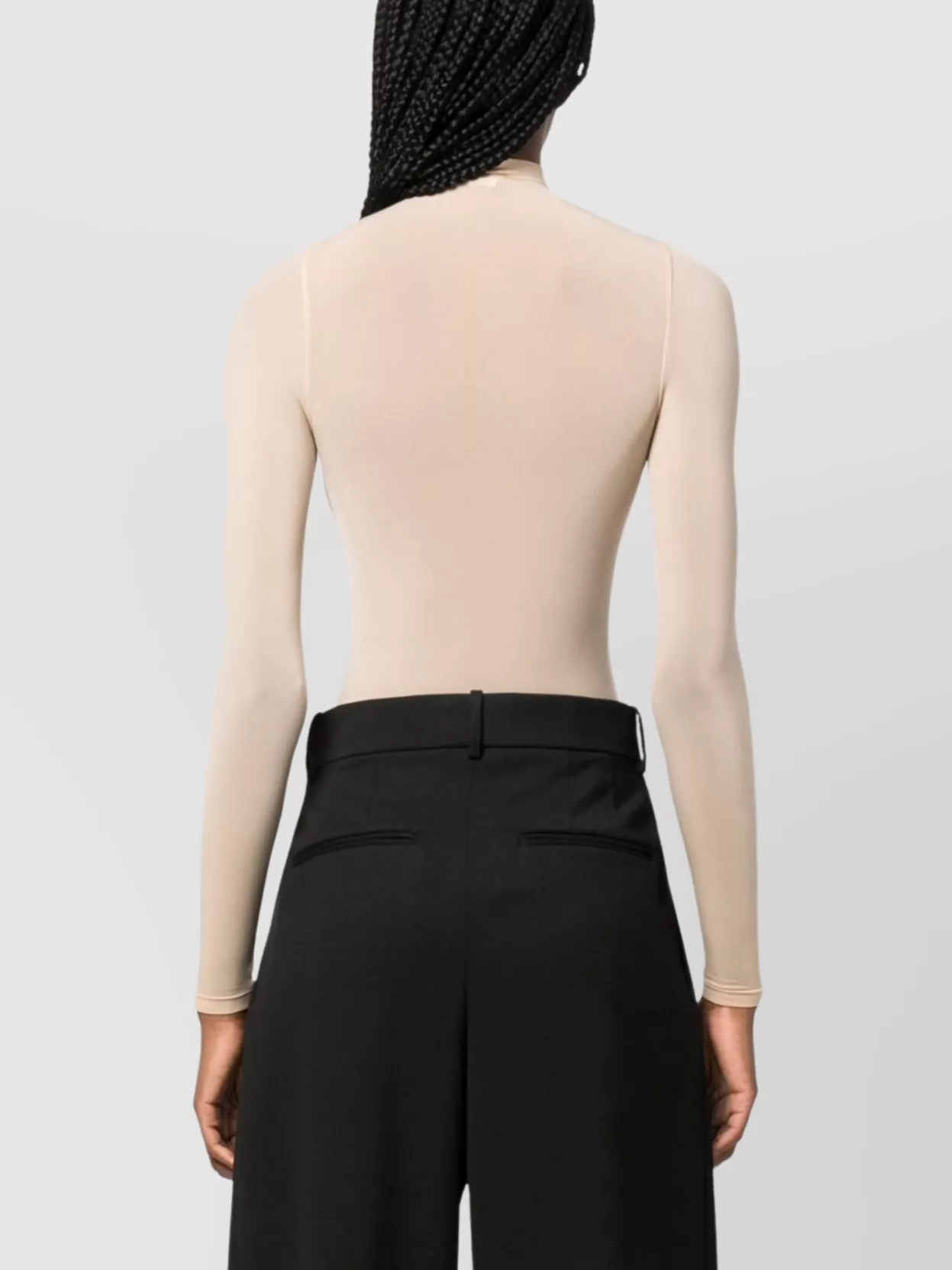 Wolford High Neck Long Sleeve Seamless Body Top