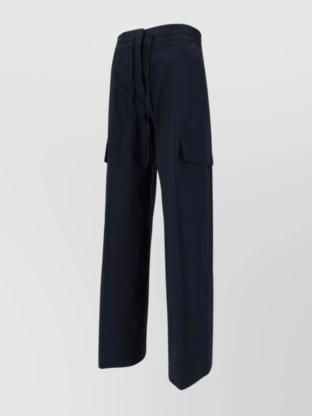 Parosh High Waist Wide Leg Cargo Trousers