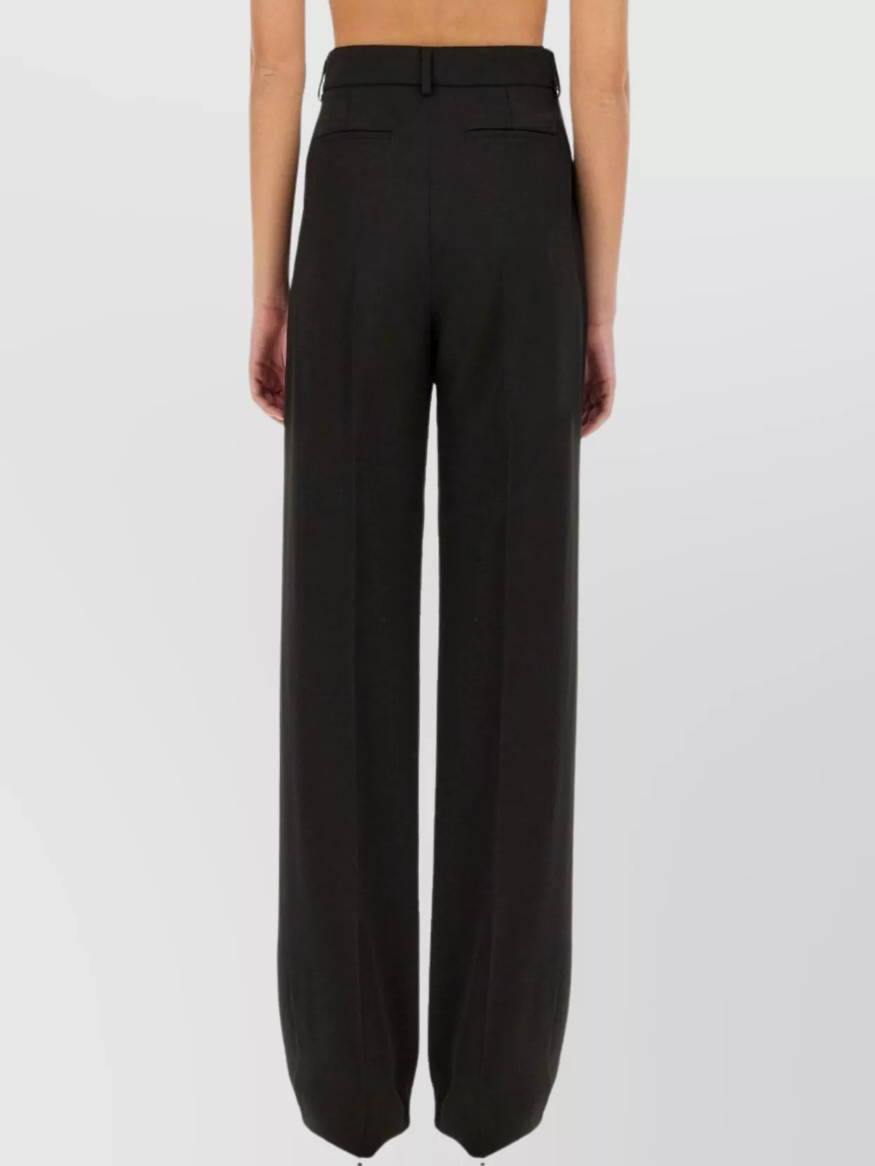 Sportmax Wide Leg Trousers Pleated Design