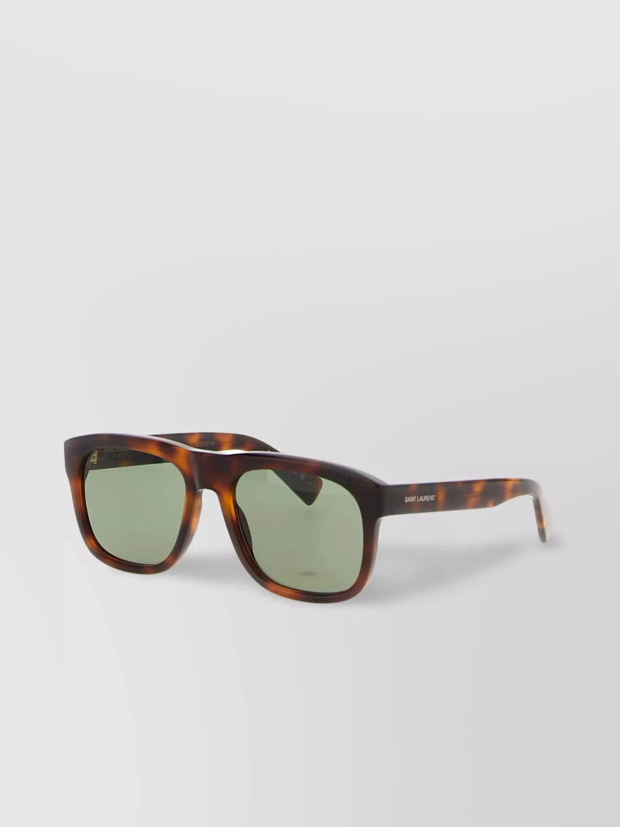 Saint Laurent Rectangular Frame Tortoiseshell Sunglasses