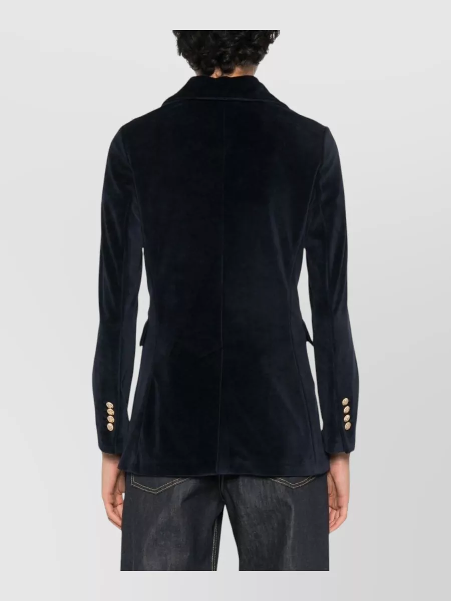 Circolo 1901 Velvet Double-Breasted Suit Jacket