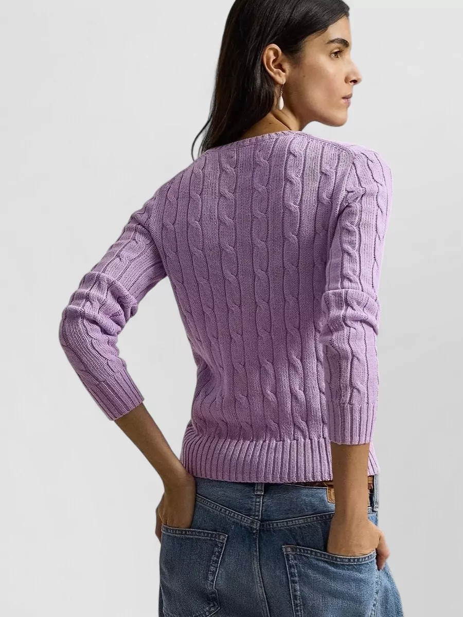 Polo Ralph Lauren Cable-Knit Cotton Slim-Fit Jumper
