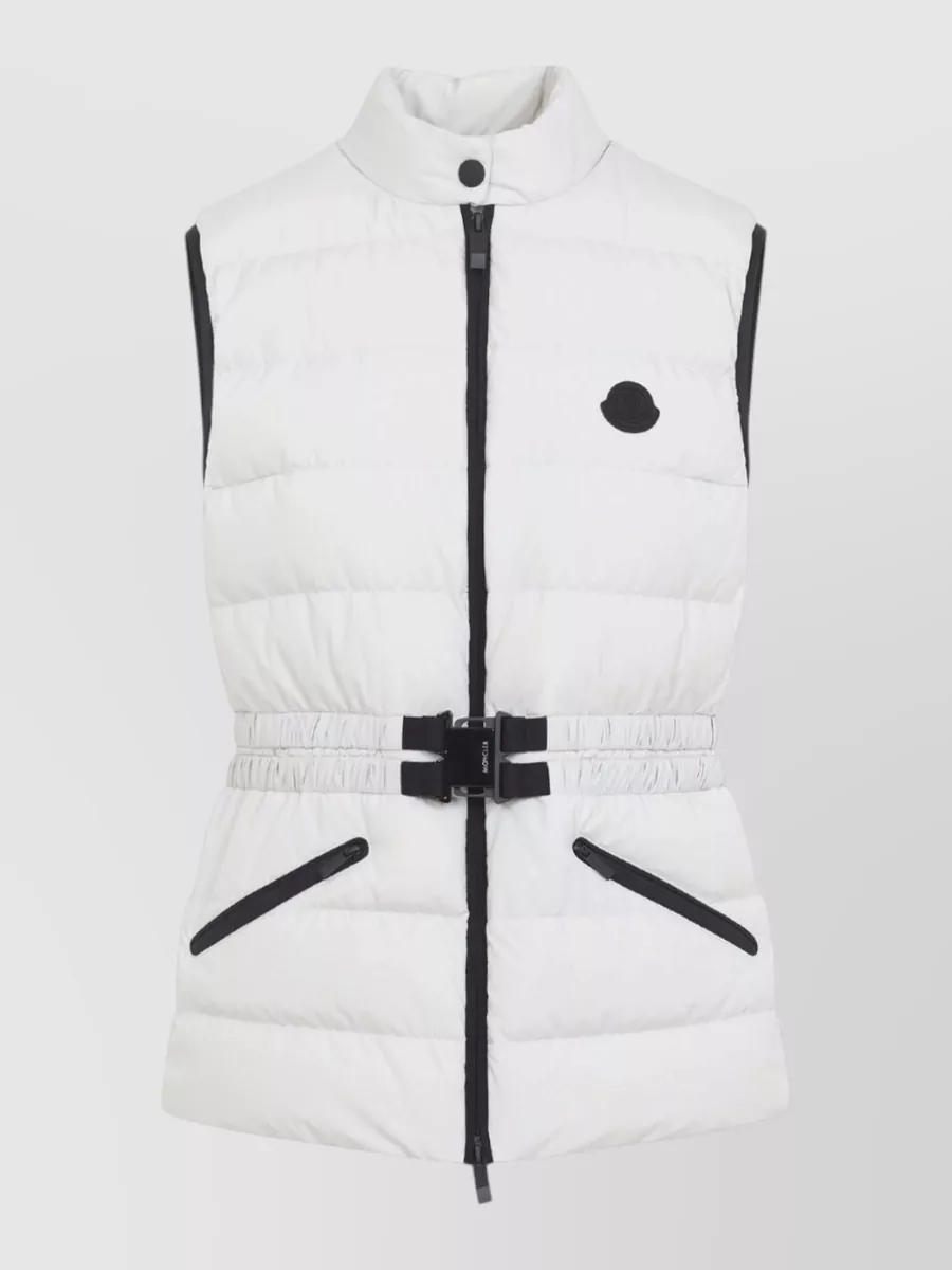 Moncler Down quilted belted gilet