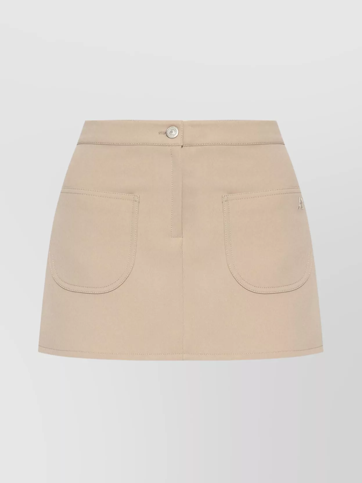 Courrèges High Waist Mini Skirt With Front Pockets