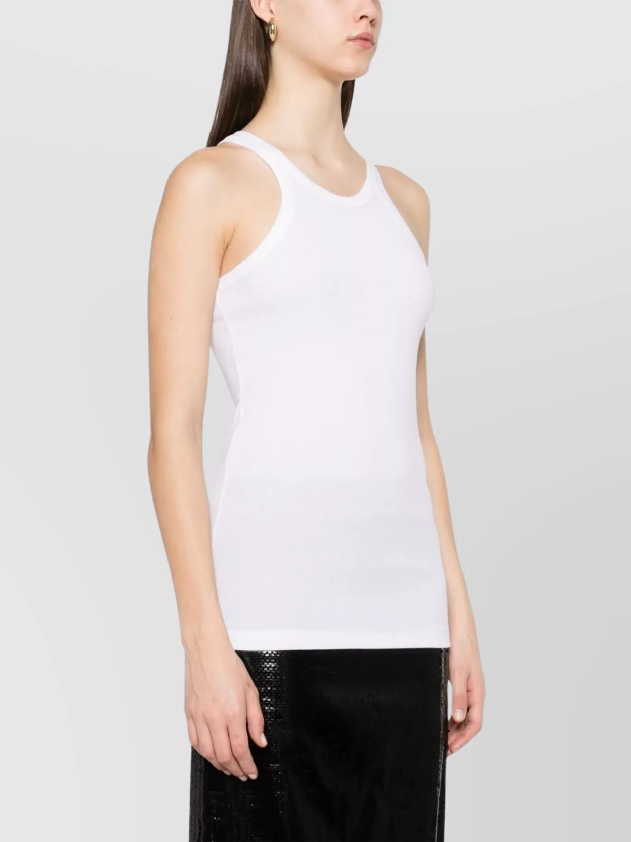 Sportmax Nastie Silk Cotton Tank Top Clothing