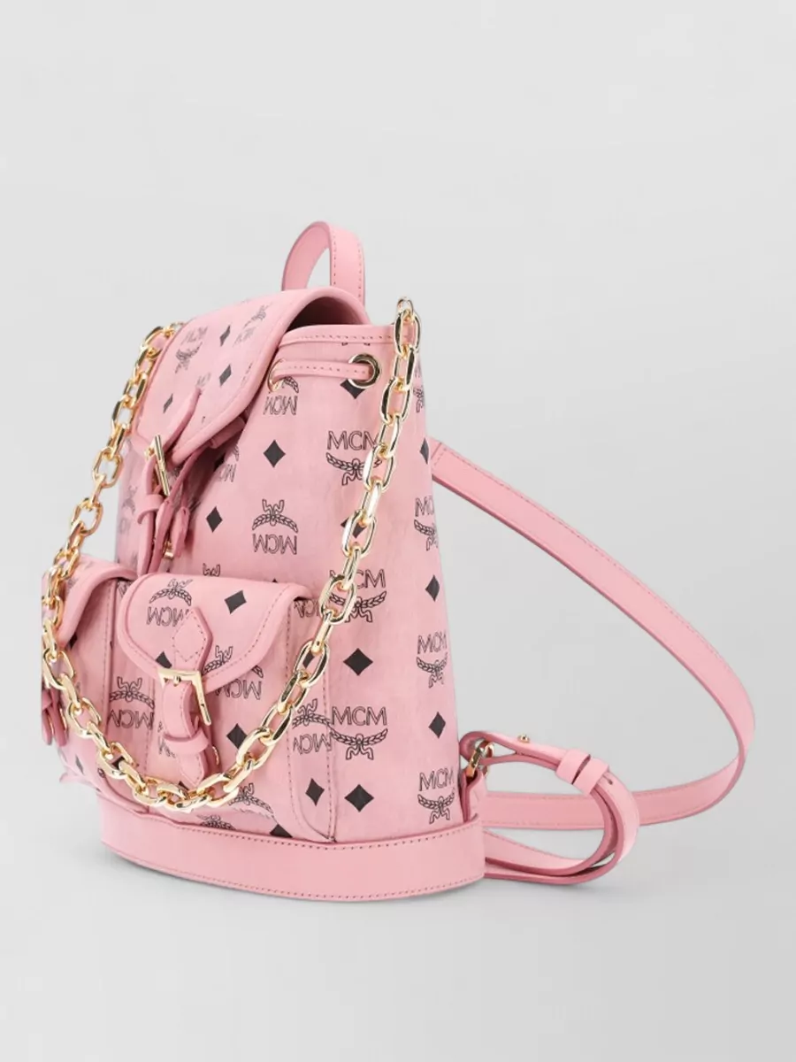 Mcm Aren Mini Synthetic Leather Backpack