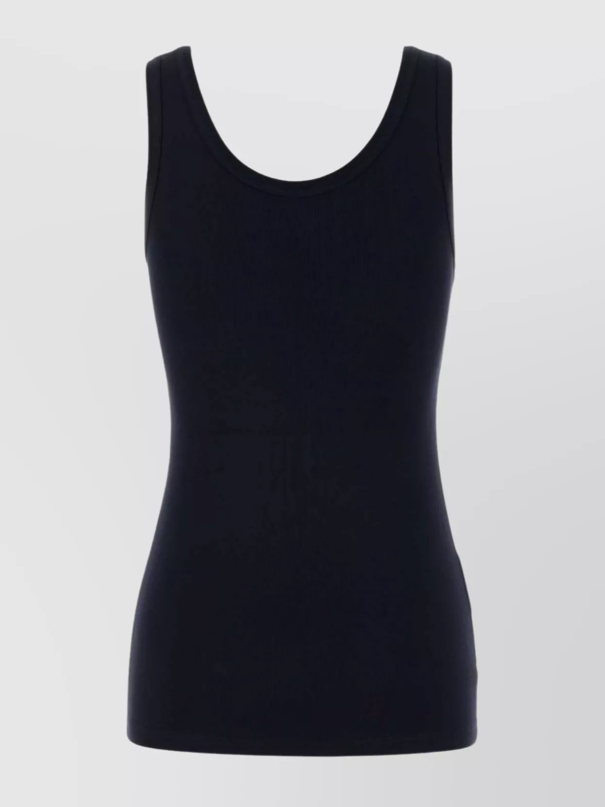 Prada Scoop Neck Sleeveless Cotton Tank Top In Multi