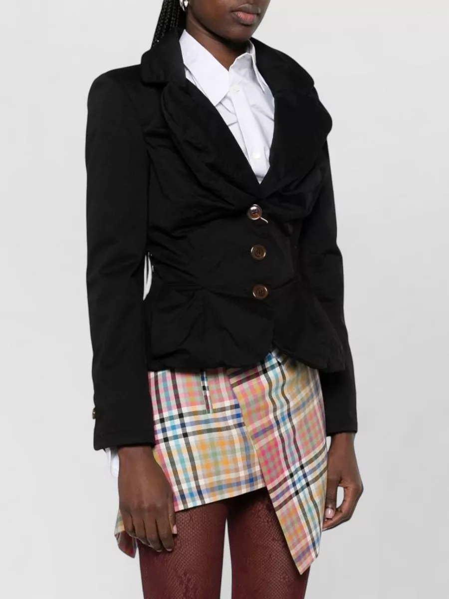 Vivienne Westwood Blazer Peplum Hem Long Sleeves Notched Lapels