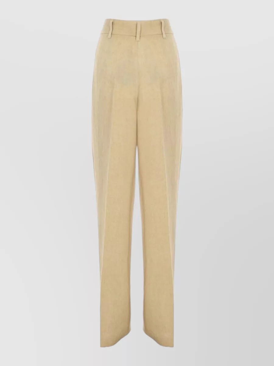 Max Mara Linen Wide-Leg Suit Trousers