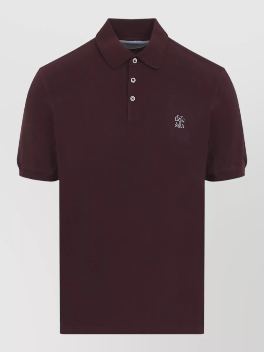 Brunello Cucinelli Cotton Short-Sleeve Polo Shirt
