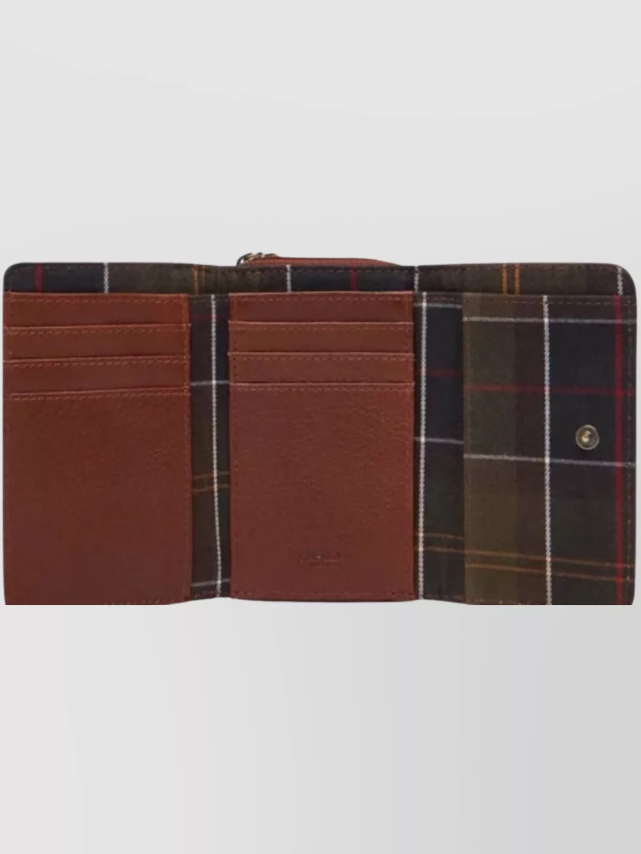 Barbour Textured Leather And Fabric Cardholder
