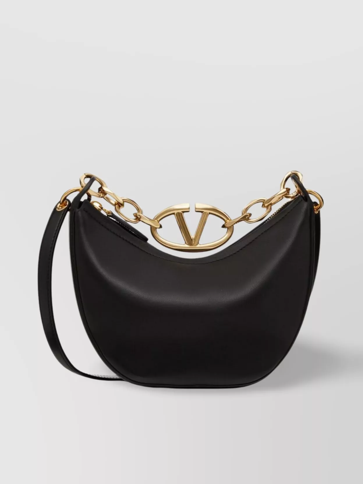 Valentino Garavani Grain Smooth Shoulder Bags With Chain Strap