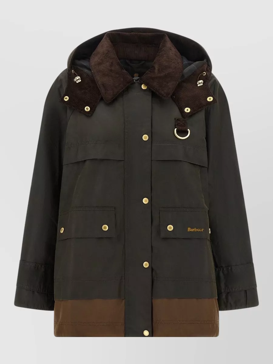 Barbour Waxed Cotton Single Breasted Jacket