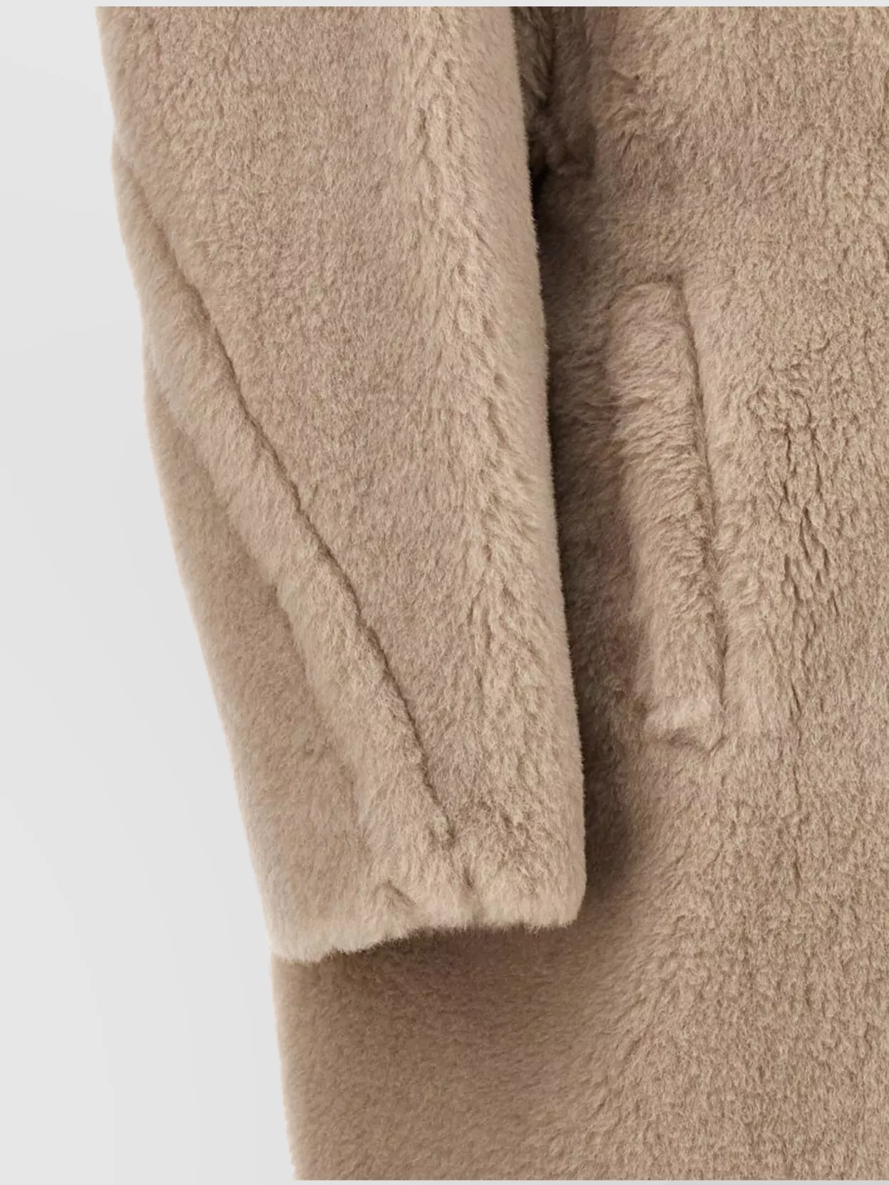 Max Mara 'Tedgirl' Faux Fur Longline Coat
