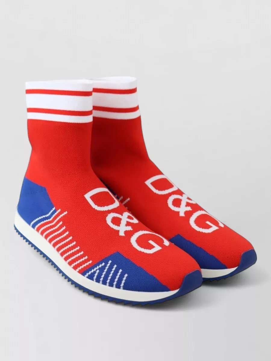 Dolce&Gabbana logo knit sock sneakers