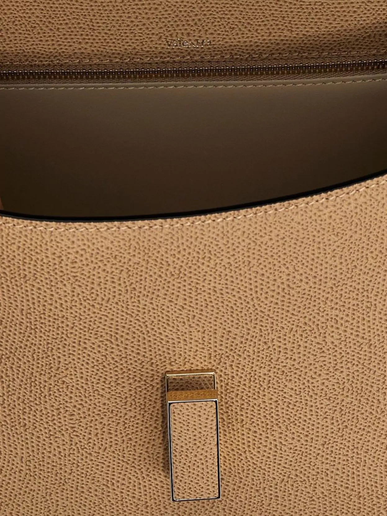 Valextra Medium Handbag With Adjustable Strap And Textured Finish