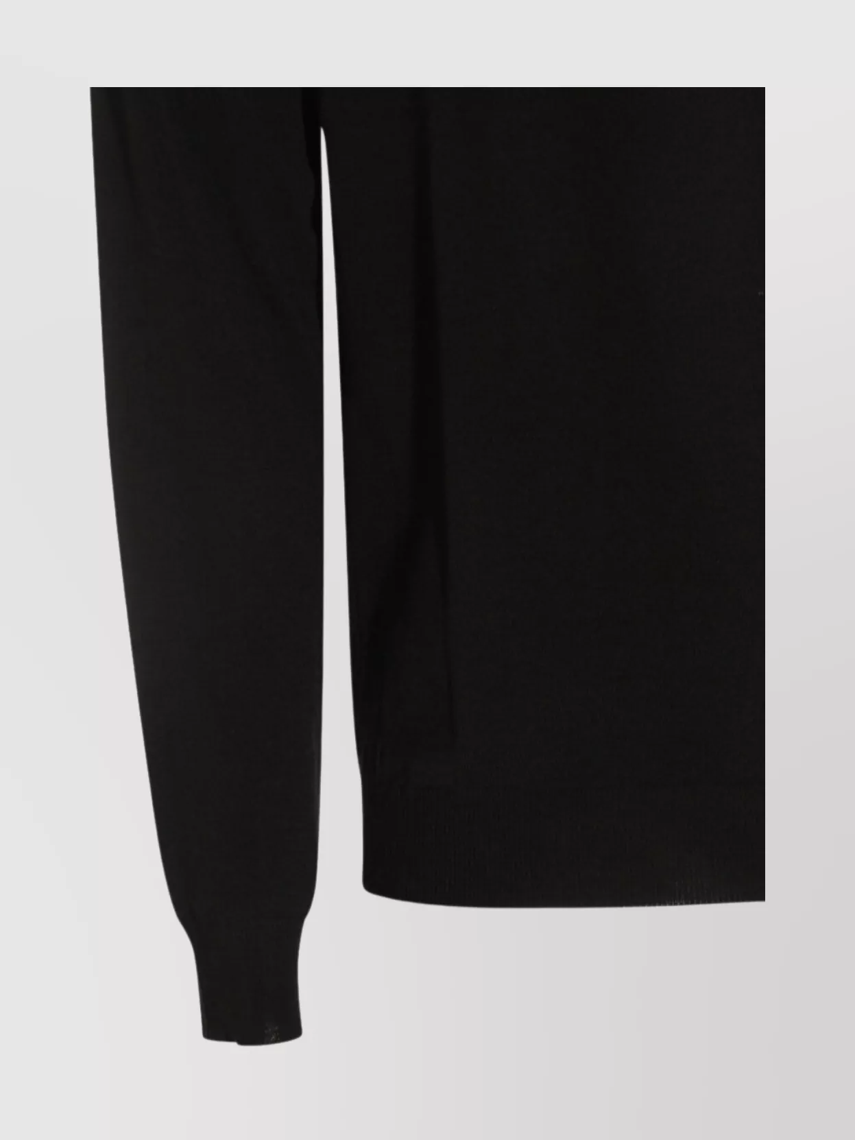 Zanone Long Sleeve Ribbed Cuff Crew Neck Sweater