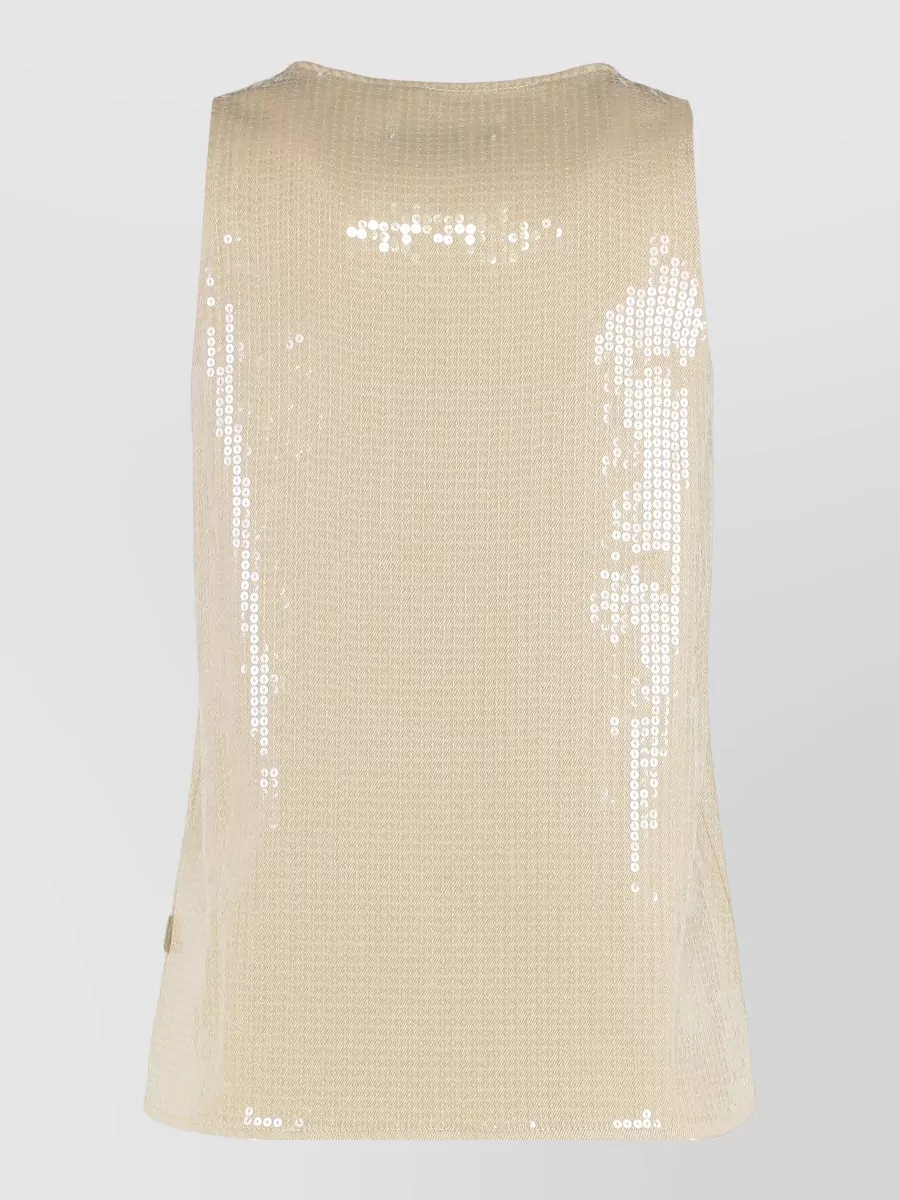 7 For All Mankind Sleeveless Sequin Top