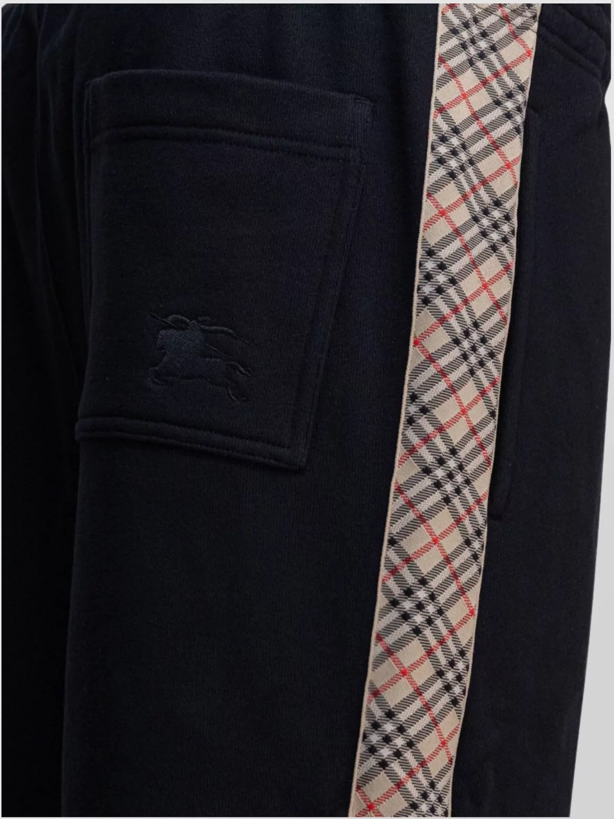 Burberry Trousers Elastic Waistband Side Stripe