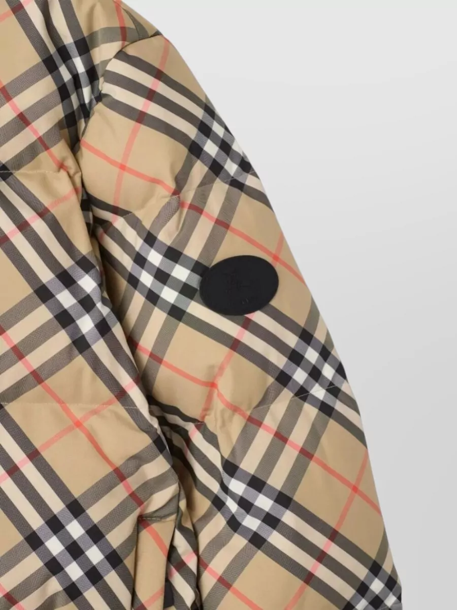 Burberry Checked Puffer Parka Coat