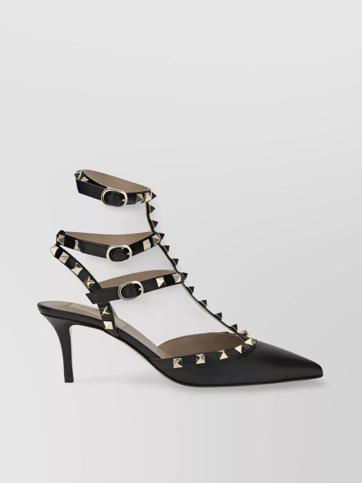 Valentino Rockstud Leather Slingback Pumps