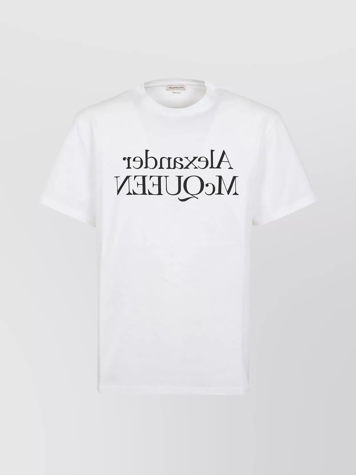 Shop Alexander Mcqueen Graphic Print Crew Neck T-shirt In White