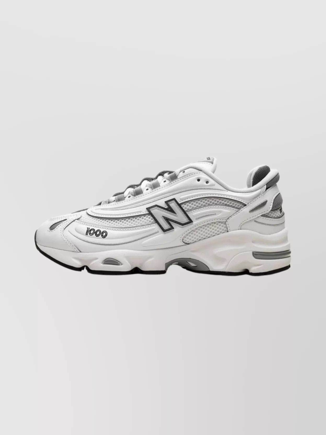 New Balance Lace-Up Sneakers With Mesh Panels And Rubber Sole