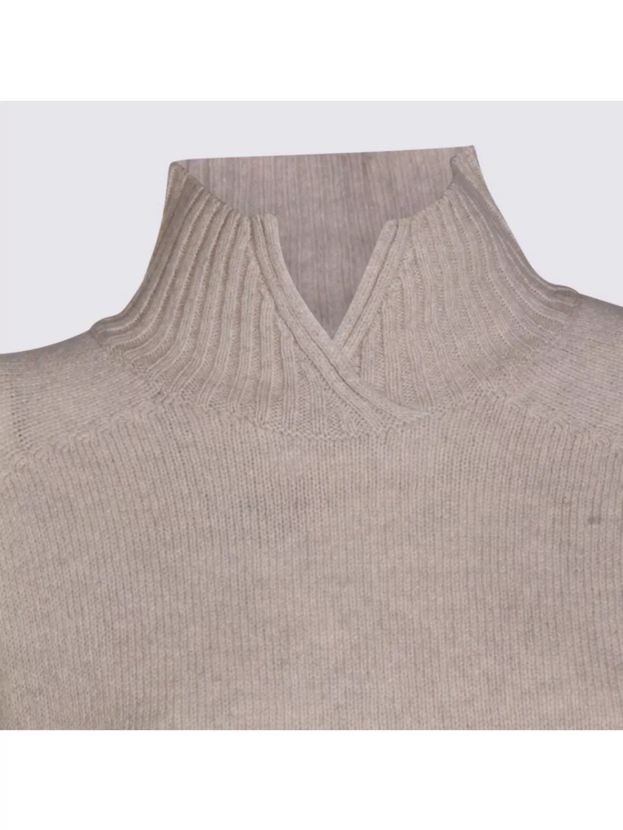 Malo High Collar Long Sleeve Knitwear Top