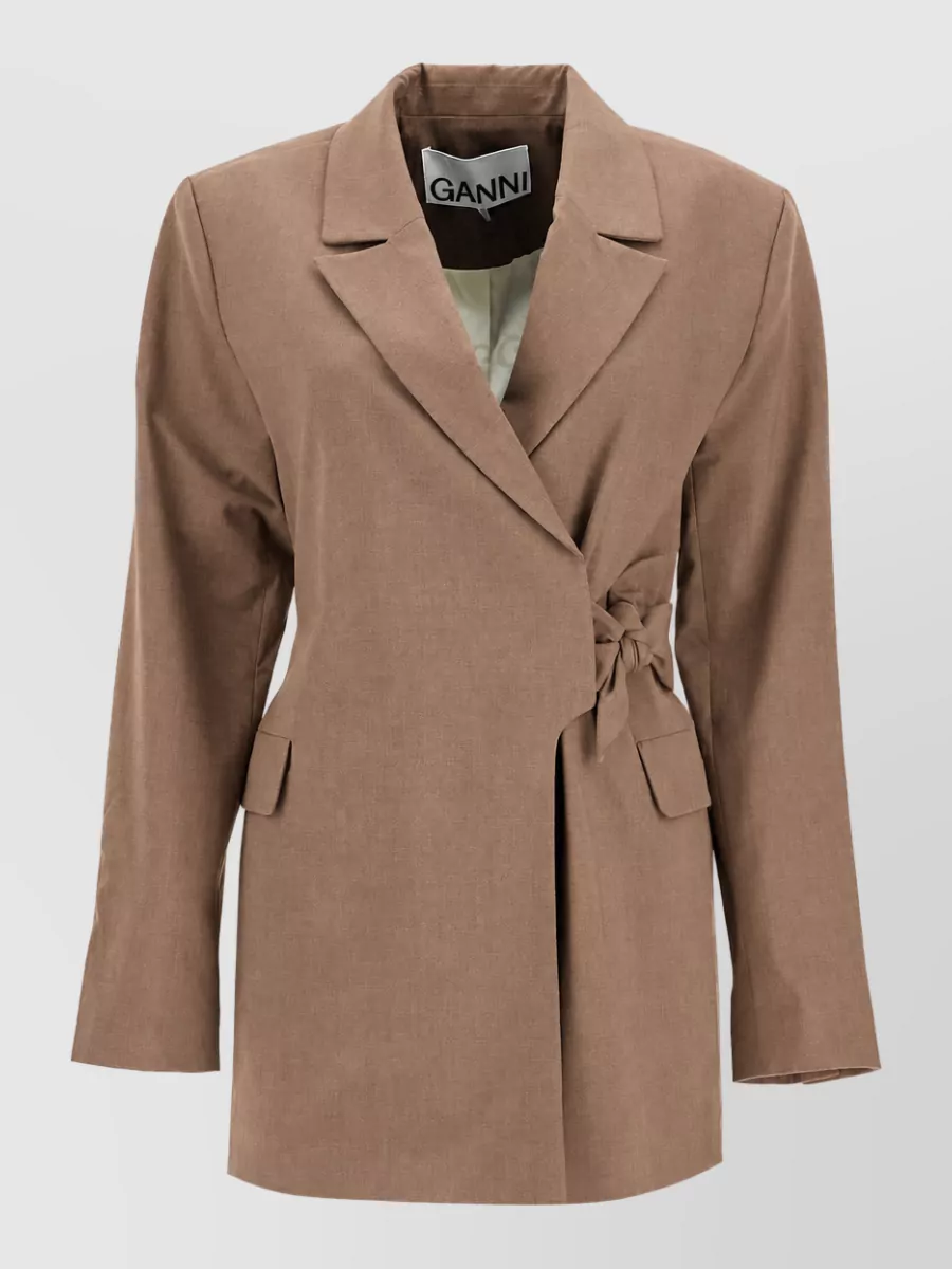 Ganni asymmetric blazer