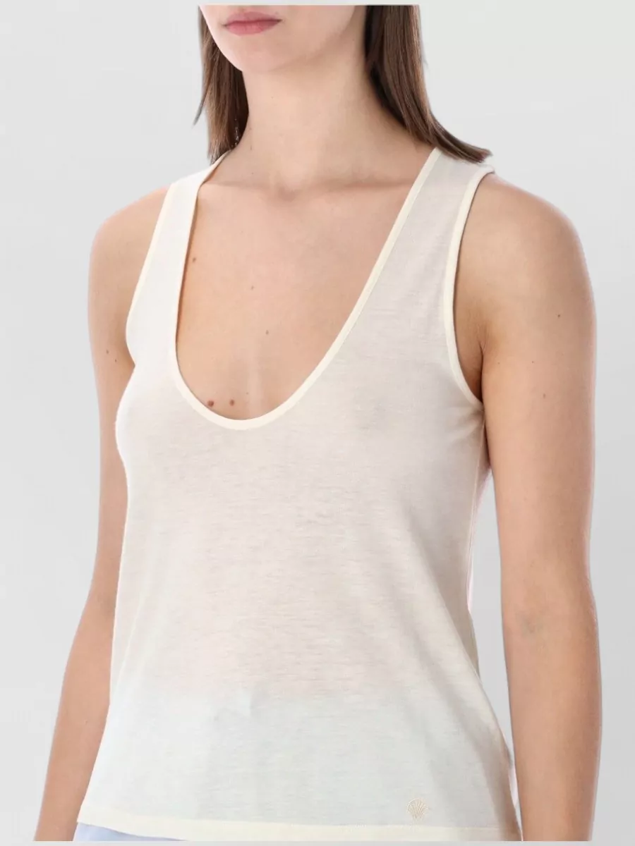 Loulou Albia Scoop Neck Jersey Tank