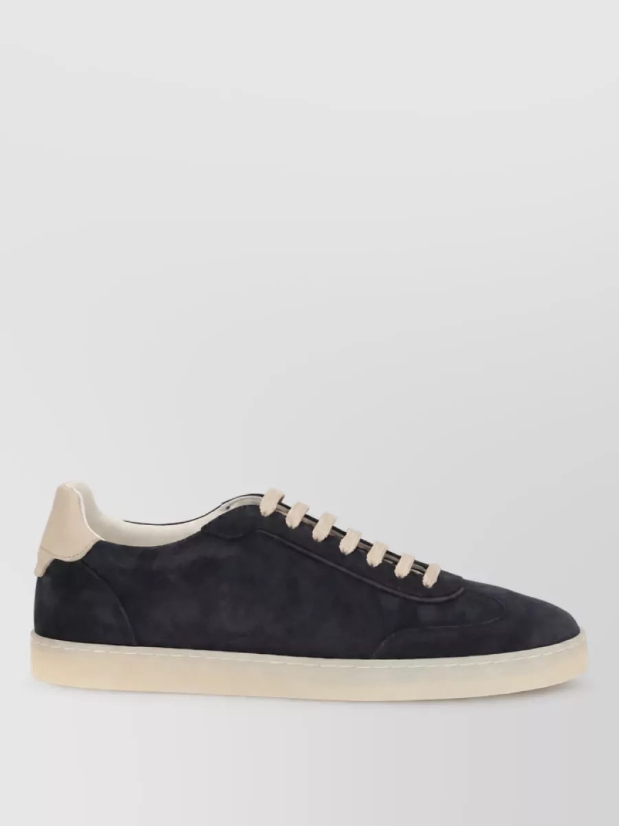 Brunello Cucinelli Suede Lace-Up Sneakers