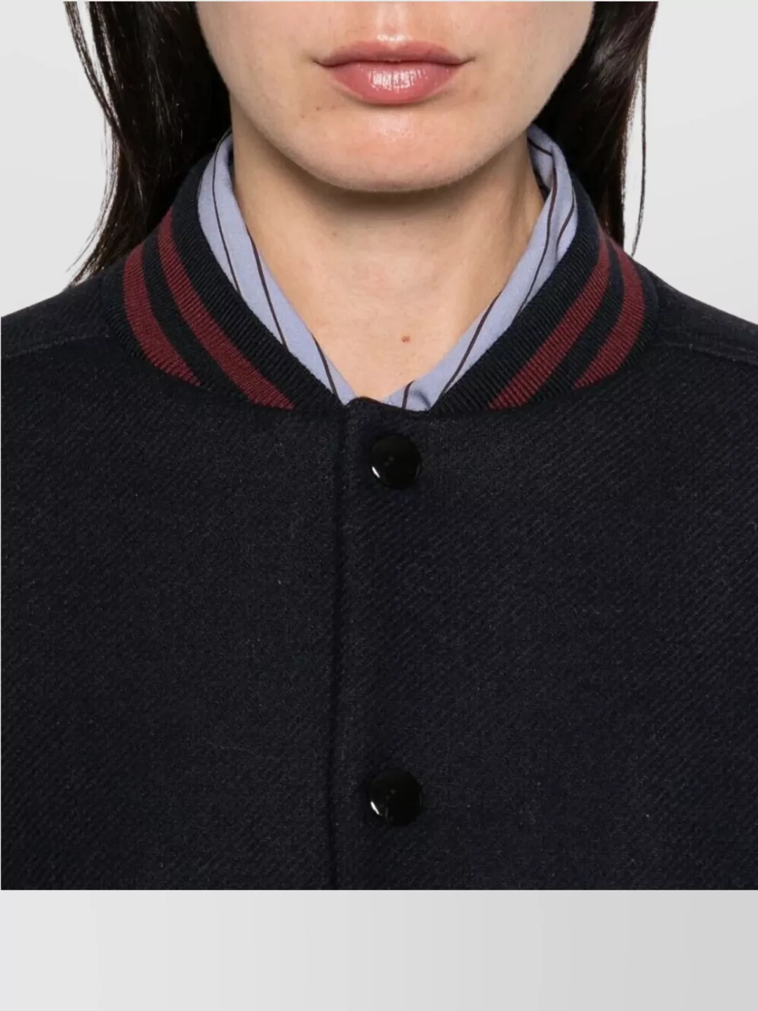 A.p.c. Varsity Style Jacket Striped Trim