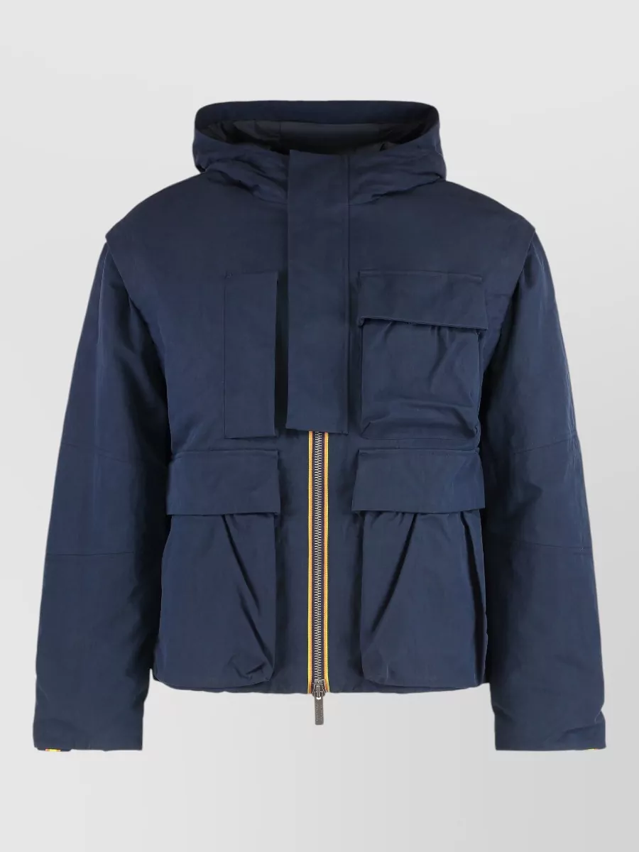 K-way padded hooded parka jacket