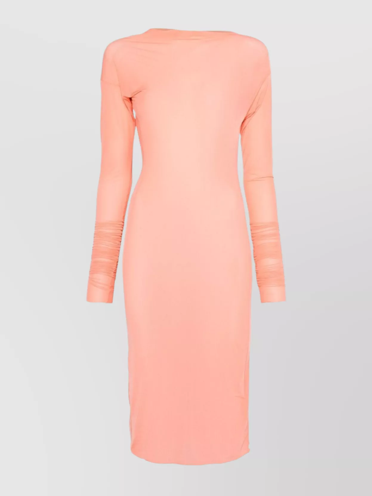 Dries Van Noten Fitted Midi Dress Long Sleeves In Multi