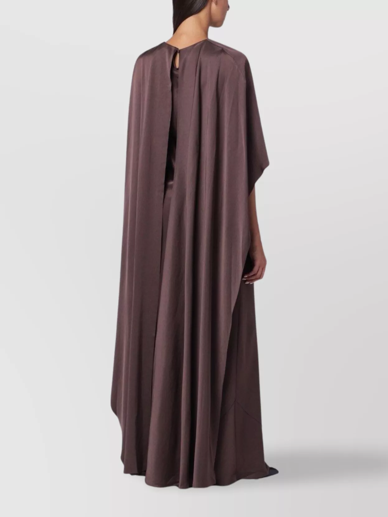 Simkhai Izel Long Dress In Chocolate Colour In Brown