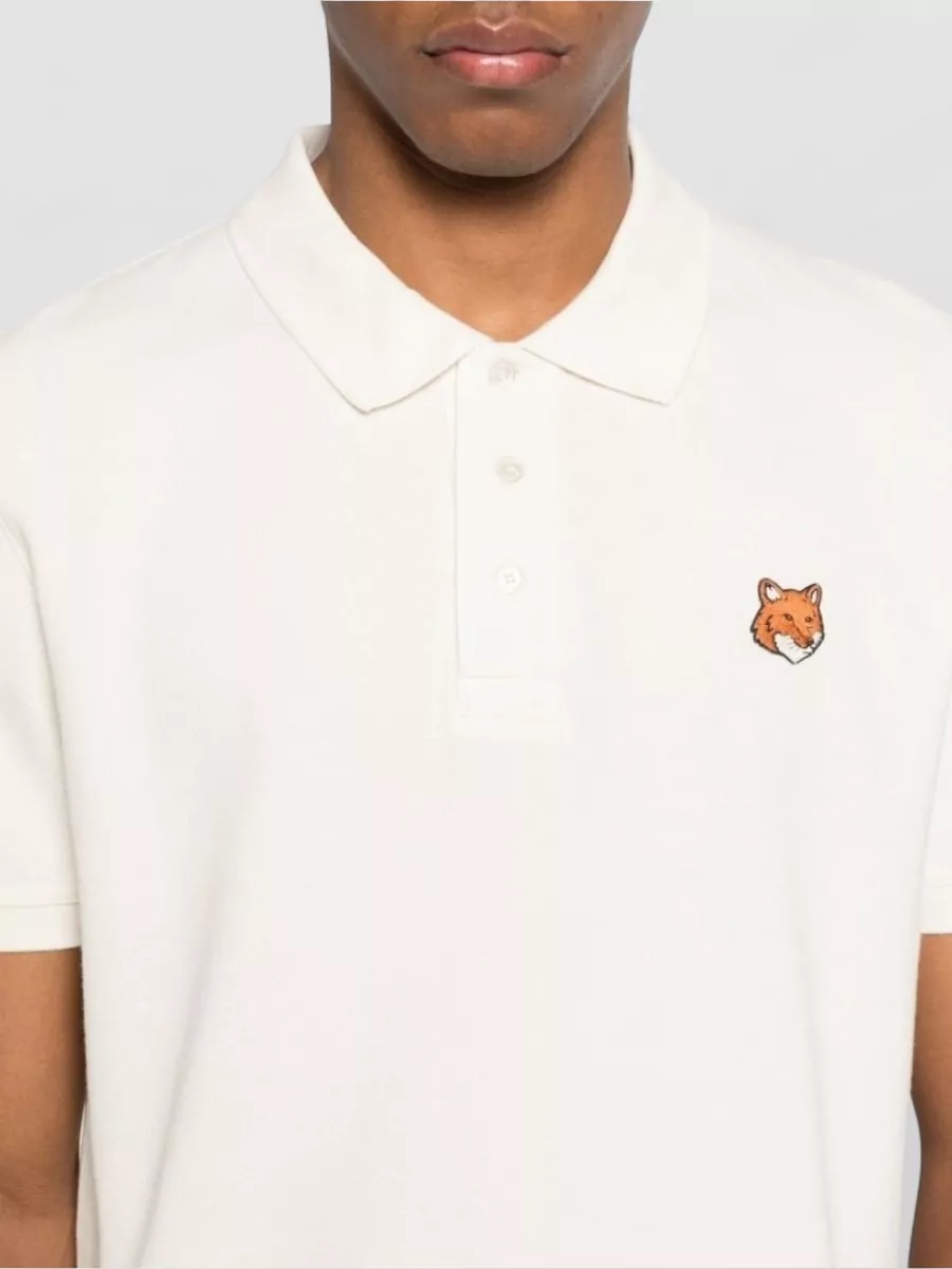 Maison Kitsuné Fox Logo Cotton Polo Shirt Short Sleeves