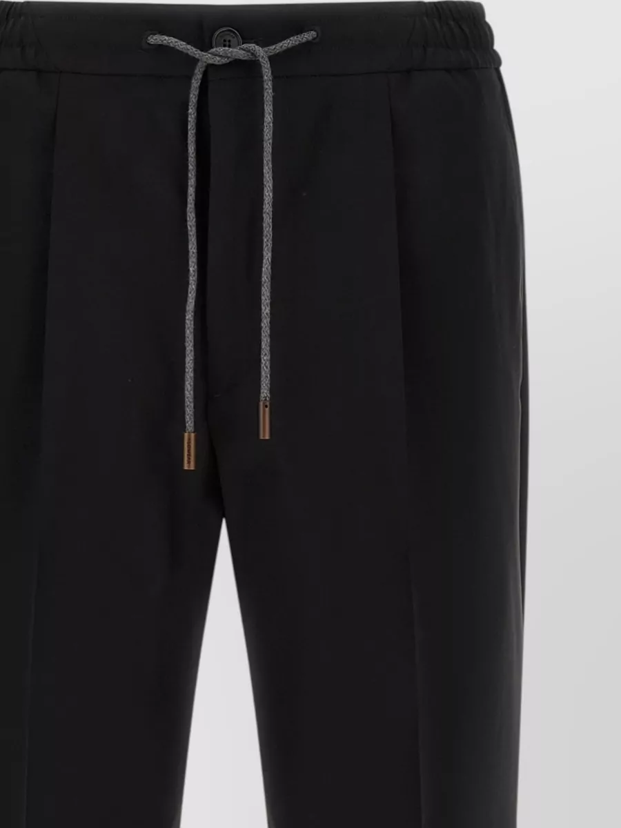 Incotex Virgin Wool Straight-Leg Trousers